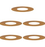 VidaXL geschikt voor platte boomringen 5 pcs Bruin Ø30 / 60 cm