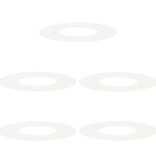 VidaXL geschikt voor platte boomringen 5 pcs Wit Ø30 / 60 cm Staal