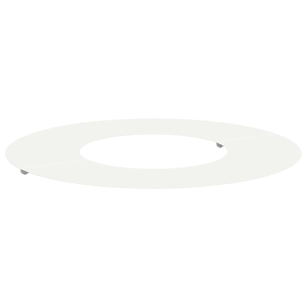 VidaXL geschikt voor platte boomring Wit Ø30 / 60 cm Staal