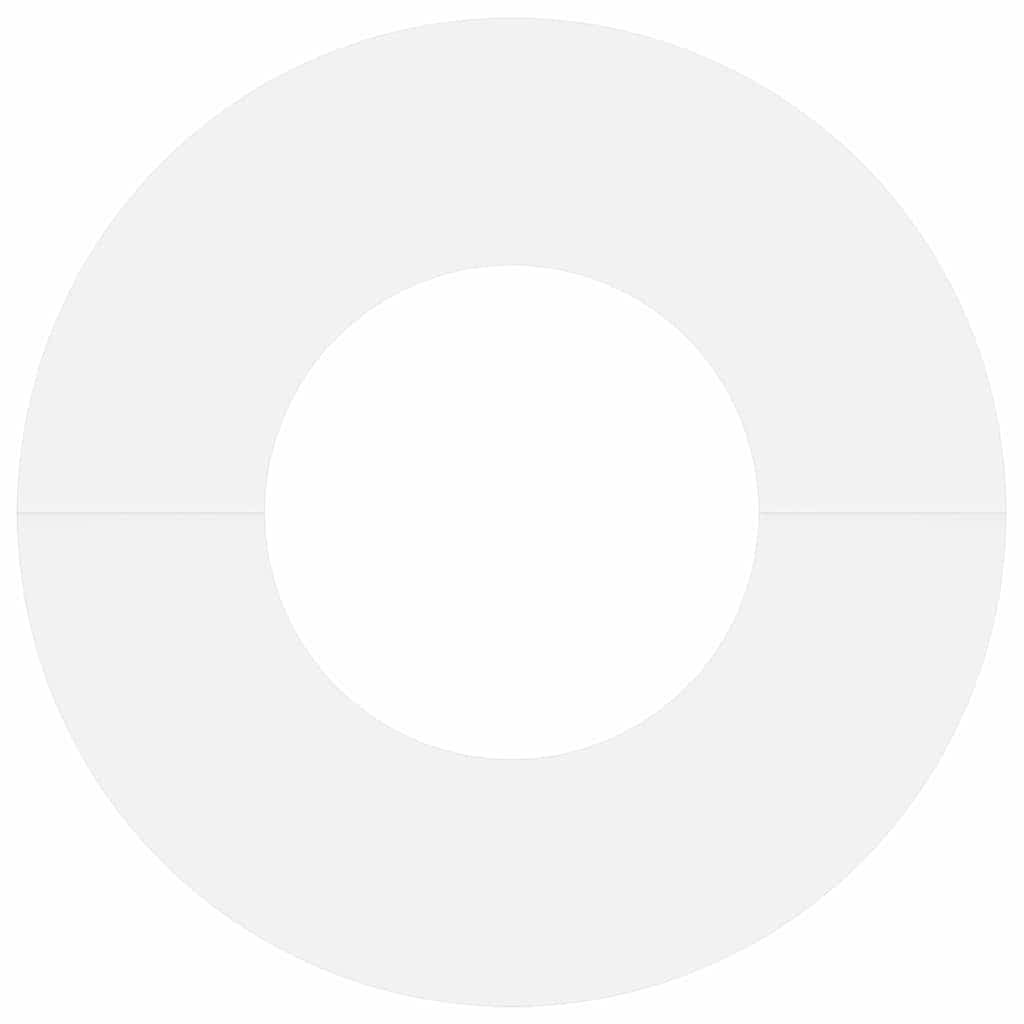 VidaXL geschikt voor platte boomring Wit Ø30 / 60 cm Staal