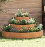 VidaXL Tuin Bloempot Bruin 120 x 120 x 20 cm Cortenstaal