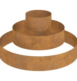 VidaXL Tuin Bloempot Bruin 120 x 120 x 20 cm Cortenstaal