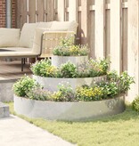 VidaXL Tuin Bloempot Zilver 120 x 120 x 20 cm Gegalvaniseerd staal