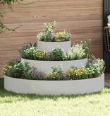 VidaXL Tuin Bloempot Zilver 120 x 120 x 20 cm Roestvrij staal