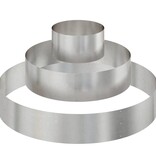 VidaXL Tuin Bloempot Zilver 120 x 120 x 20 cm Roestvrij staal