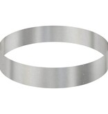 VidaXL Tuin Bloempot Zilver 120 x 120 x 20 cm Roestvrij staal