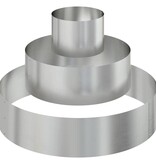 VidaXL Tuin Bloempot Zilver 90 x 90 x 20 cm Gegalvaniseerd staal