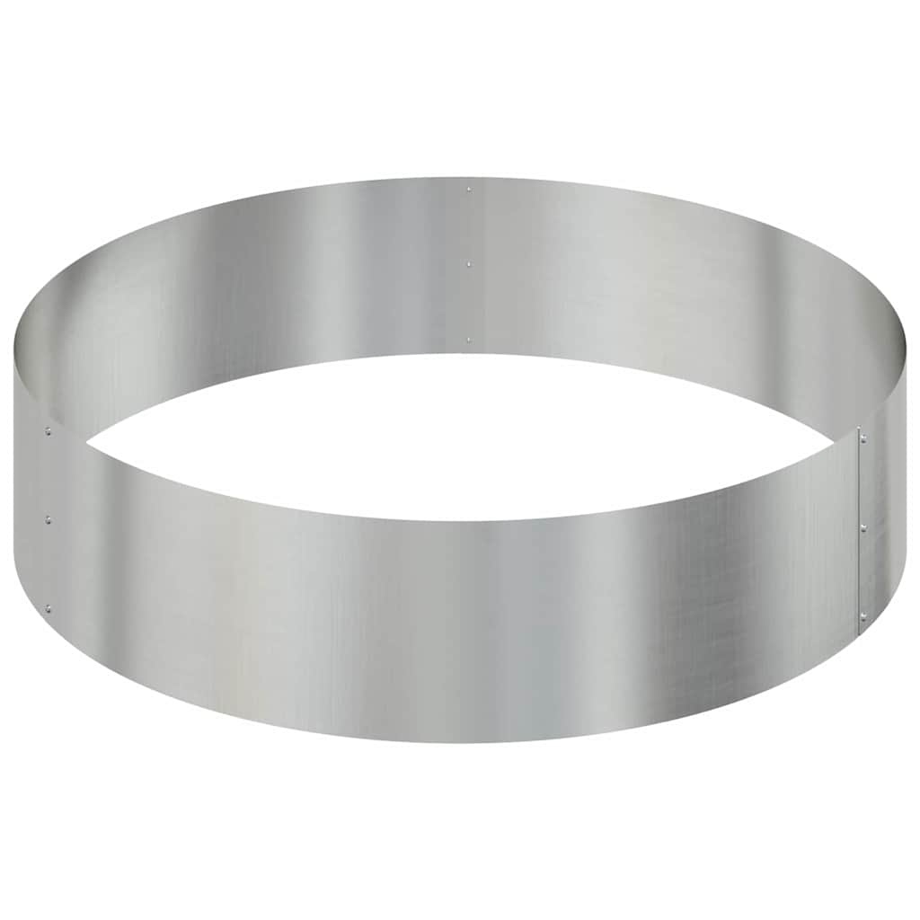 VidaXL Tuin Bloempot Zilver 90 x 90 x 20 cm Gegalvaniseerd staal