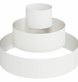 VidaXL Tuin Bloempot Wit 90 x 90 x 20 cm Koudgewalst staal