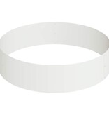 VidaXL Tuin Bloempot Wit 90 x 90 x 20 cm Koudgewalst staal