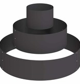 VidaXL Tuin Bloempot Zwart 90 x 90 x 20 cm Koudgewalst staal