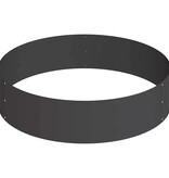 VidaXL Tuin Bloempot Zwart 90 x 90 x 20 cm Koudgewalst staal