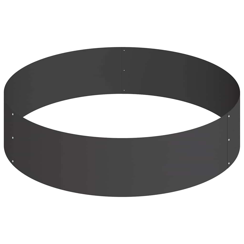 VidaXL Tuin Bloempot Zwart 90 x 90 x 20 cm Koudgewalst staal