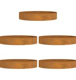 VidaXL Tuin Bloempot 5 pcs Bruin 120 x 120 x 20 cm Cortenstaal