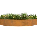 VidaXL Tuin Bloempot Bruin 120 x 120 x 20 cm Cortenstaal