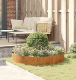 VidaXL Tuin Bloempot Bruin 120 x 120 x 20 cm Cortenstaal