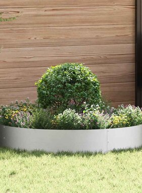 VidaXL Tuin Bloempot Zilver 120 x 120 x 20 cm Gegalvaniseerd staal