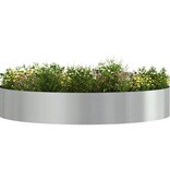 VidaXL Tuin Bloempot Zilver 120 x 120 x 20 cm Gegalvaniseerd staal