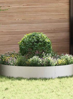 VidaXL Tuin Bloempot 5 pcs Zilver 120 x 120 x 20 cm Roestvrij staal