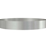 VidaXL Tuin Bloempot 5 pcs Zilver 120 x 120 x 20 cm Roestvrij staal