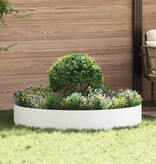 VidaXL Tuin Bloempot 5 pcs Wit 120 x 120 x 20 cm Koudgewalst staal