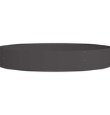 VidaXL Tuin Bloempot 5 pcs Zwart 120 x 120 x 20 cm Koudgewalst staal