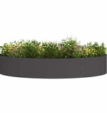 VidaXL Tuin Bloempot Zwart 120 x 120 x 20 cm Koudgewalst staal