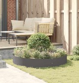 VidaXL Tuin Bloempot Zwart 120 x 120 x 20 cm Koudgewalst staal