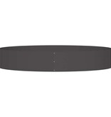 VidaXL Tuin Bloempot Zwart 120 x 120 x 20 cm Koudgewalst staal