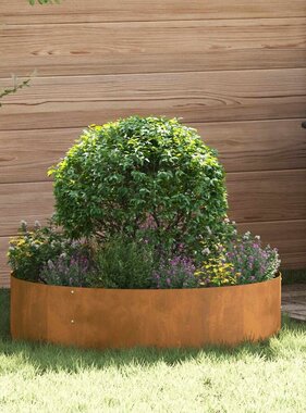 VidaXL Tuin Bloempot 5 pcs Bruin 80 x 80 x 20 cm Cortenstaal