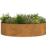 VidaXL Tuin Bloempot 5 pcs Bruin 80 x 80 x 20 cm Cortenstaal