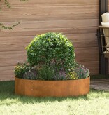 VidaXL Tuin Bloempot Bruin 80 x 80 x 20 cm Cortenstaal