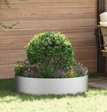 VidaXL Tuin Bloempot 5 pcs Zilver 80 x 80 x 20 cm Gegalvaniseerd staal