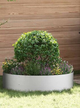 VidaXL Tuin Bloempot 5 pcs Zilver 80 x 80 x 20 cm Gegalvaniseerd staal