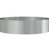 VidaXL Tuin Bloempot 5 pcs Zilver 80 x 80 x 20 cm Gegalvaniseerd staal