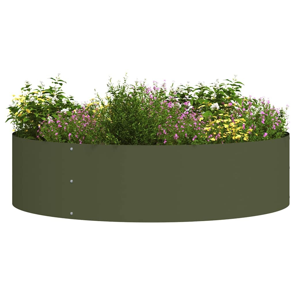 VidaXL Tuin Bloempot 5 pcs Olijf Groen 80 x 80 x 20 cm