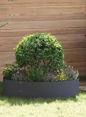 VidaXL Tuin Bloempot 5 pcs Antraciet 80 x 80 x 20 cm Koudgewalst staal