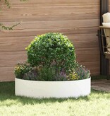 VidaXL Tuin Bloempot 5 pcs Wit 80 x 80 x 20 cm Koudgewalst staal