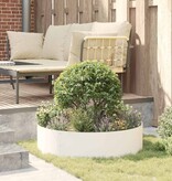 VidaXL Tuin Bloempot 5 pcs Wit 80 x 80 x 20 cm Koudgewalst staal