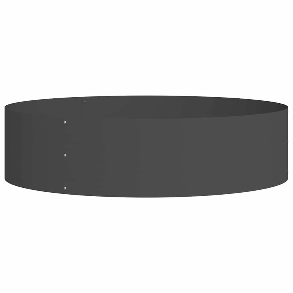 VidaXL Tuin Bloempot 5 pcs Zwart 80 x 80 x 20 cm Koudgewalst staal