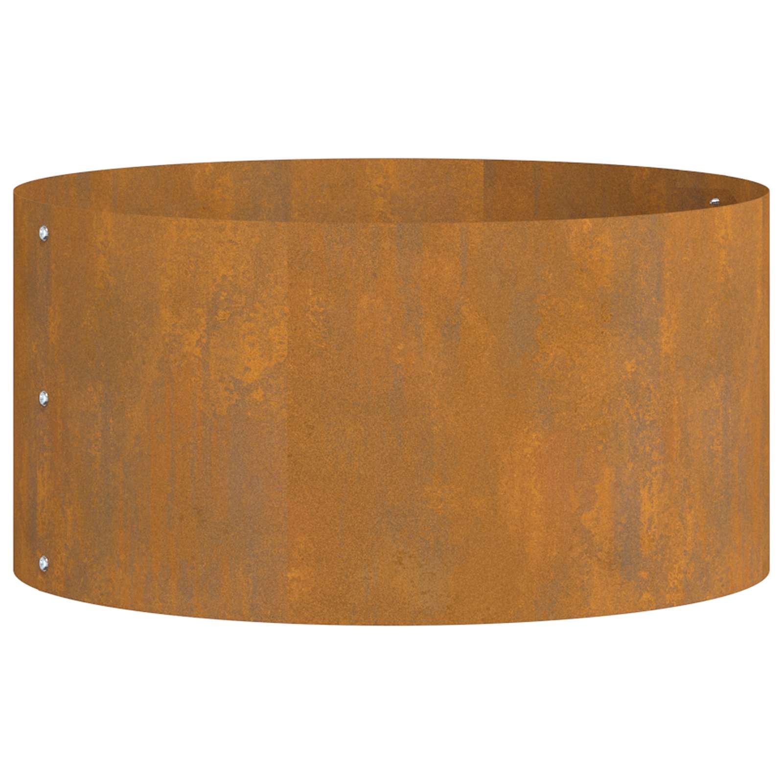 VidaXL Tuin Bloempot Bruin 40 x 40 x 20 cm Cortenstaal