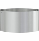 VidaXL Tuin Bloempot Zilver 40 x 40 x 20 cm Gegalvaniseerd staal