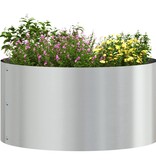 VidaXL Tuin Bloempot Zilver 40 x 40 x 20 cm Gegalvaniseerd staal