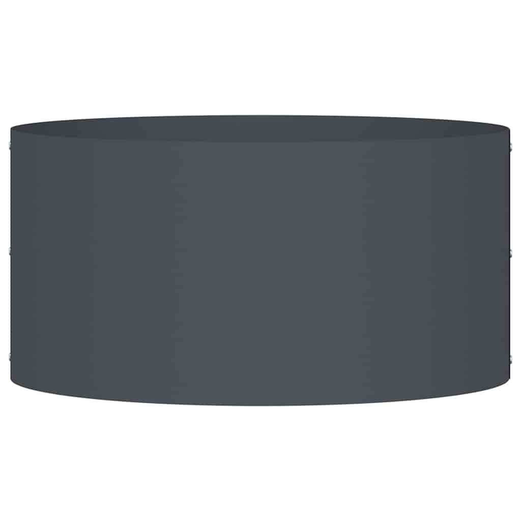 VidaXL Tuin Bloempot Antraciet 40 x 40 x 20 cm Koudgewalst staal