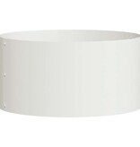 VidaXL Tuin Bloempot 5 pcs Wit 40 x 40 x 20 cm Koudgewalst staal