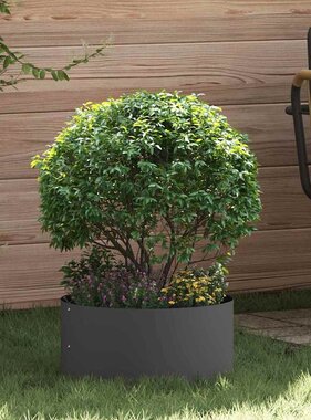 VidaXL Tuin Bloempot 5 pcs Zwart 40 x 40 x 20 cm Koudgewalst staal