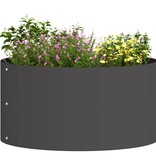 VidaXL Tuin Bloempot 5 pcs Zwart 40 x 40 x 20 cm Koudgewalst staal
