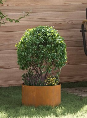 VidaXL Tuinplantbakken 5 pcs Bruin 30 x 30 x 20 cm Cortenstaal