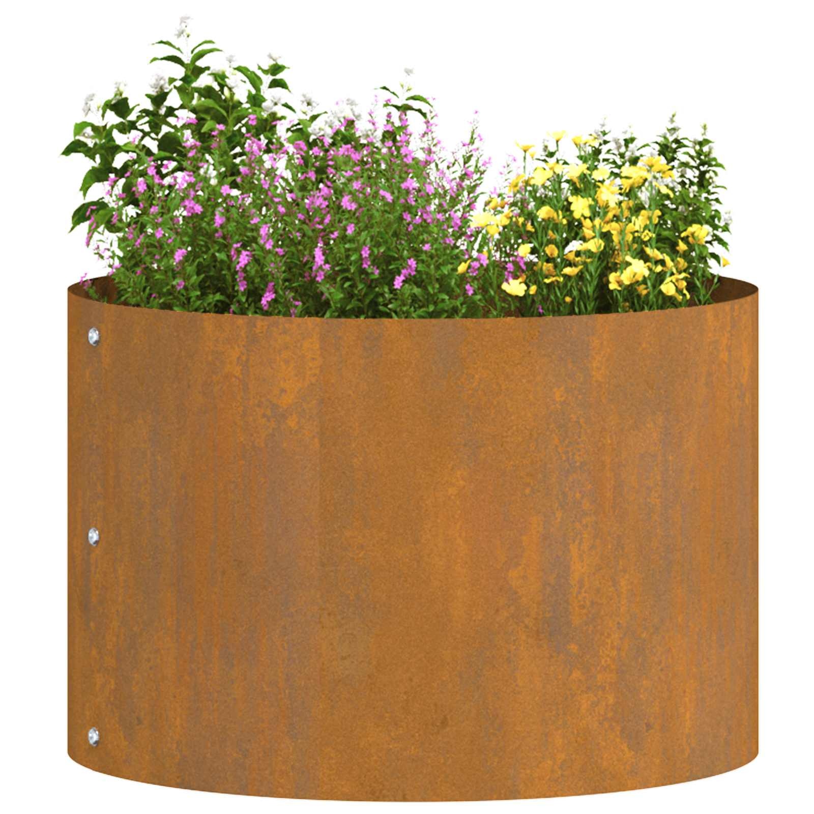 VidaXL Tuinplantbakken 5 pcs Bruin 30 x 30 x 20 cm Cortenstaal