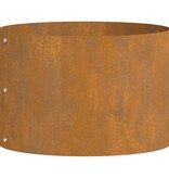 VidaXL Tuin Bloempot Bruin 30 x 30 x 20 cm Cortenstaal